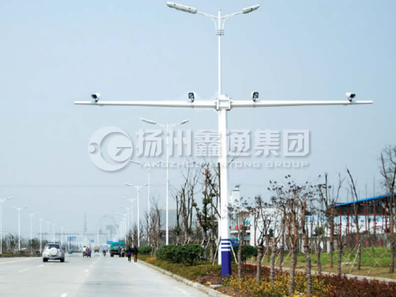 DJG-004，電子警察桿，T型八棱電警桿