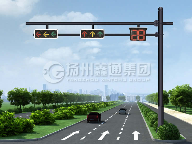 XHDG-061，F(xiàn)型信號燈桿，晉中信號燈桿